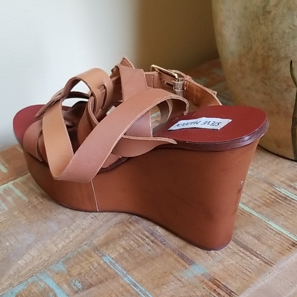 Steve Madden Marinah Wedge Sandal - SZ 10 - Picture 8 of 12